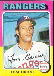 1975 Topps Mini Baseball Cards      234     Tom Grieve